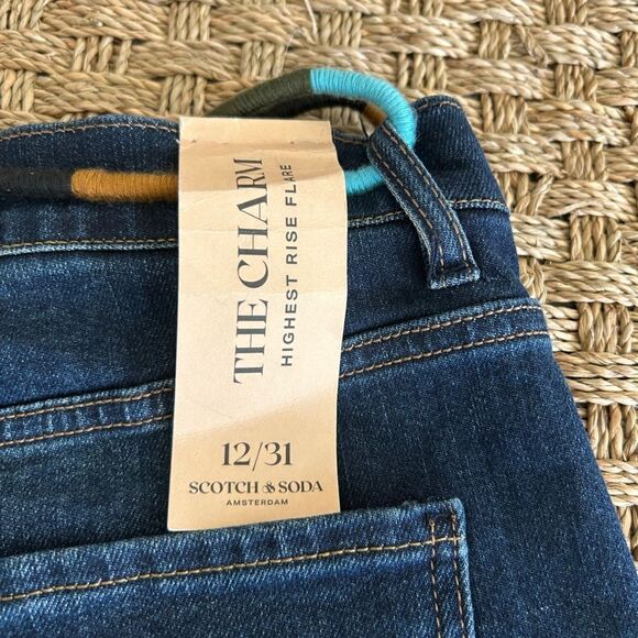 Scotch & Soda The Charm Highest Rise Flare Jeans, size 2/31, NWT - Picture 9 of 11